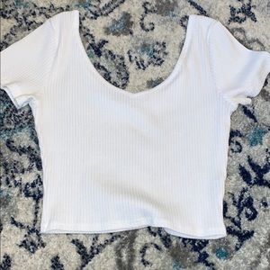 White crop top